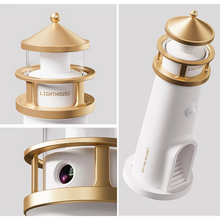 Load image into Gallery viewer, Moon Projection Lighthouse Night Light With Bluetooth Audio and Motion Sensor
