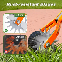 Load image into Gallery viewer, Manual Rotary Lawn Edger, 69 Inch Adjustable Stainless Steel Handle Grass and Weed Trimmer

