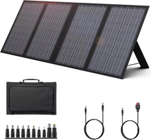 Load image into Gallery viewer, Foldable Portable Solar Panel Charger 100W, 60W, 40W with USB and DC Output – Waterproof for Power Stations
