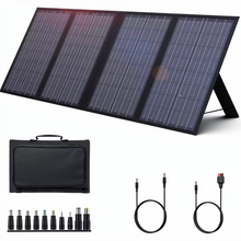 Load image into Gallery viewer, Foldable Portable Solar Panel Charger 100W, 60W, 40W with USB and DC Output – Waterproof for Power Stations
