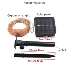 Load image into Gallery viewer, Enchanted Solar LED Garden Lights – Copper Wire
