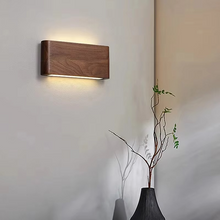 Load image into Gallery viewer, Modern LED Wooden Wall Sconce Light for Living Room and Bedroom
