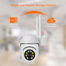 Load image into Gallery viewer, 1080P PTZ WiFi Security Camera with Audio, 4X Zoom, Night Vision, Waterproof

