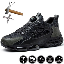 Load image into Gallery viewer, Men's Steel Toe Work Sneakers with Air Cushion and Rotating Fit System
