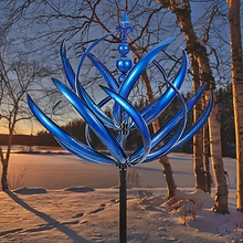 Load image into Gallery viewer, Metal Wind Spinner – Dual Motion Garden Kinetic Sculpture
