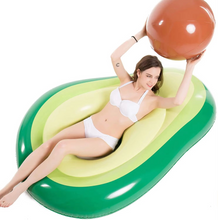 Load image into Gallery viewer, Inflatable Avocado Pool Float with Detachable Ball
