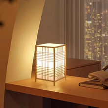 Load image into Gallery viewer, Zen-Inspired Bamboo Table Lamp for Bedroom and Living Room
