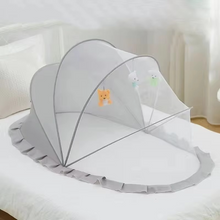 Load image into Gallery viewer, Foldable Baby Crib with Mosquito Net and Soft Mattress Set
