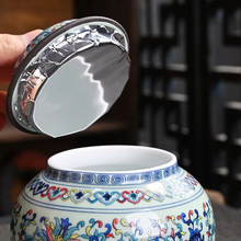 Load image into Gallery viewer, Blue And White Porcelain Tea Storage Jar
