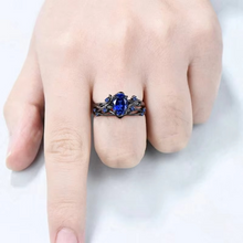 Load image into Gallery viewer, Sapphire Leaf Branch Statement Ring for Women
