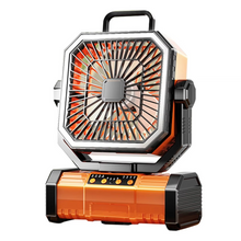 Load image into Gallery viewer, Rechargeable Camping Fan with 20000mAh Battery, 4 Speeds and LED Lantern
