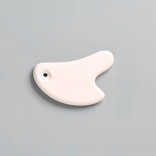 Load image into Gallery viewer, White Ceramic Guasha Scraping Board for Full Body Massage and Lymphatic Drainage
