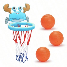 Load image into Gallery viewer, Dinosaur Bath Basketball Hoop Toy Set for Toddlers with Three Balls
