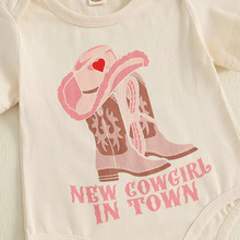 Load image into Gallery viewer, Baby Girl's Western-Style Floral 3-Piece Outfit Set
