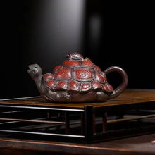 Load image into Gallery viewer, Handmade Yixing Purple Clay Teapot 6 fl oz
