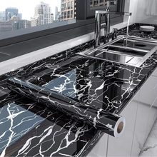 Load image into Gallery viewer, Marble Self Adhesive Waterproof Wallpaper for Bathroom, Kitchen, and Countertops

