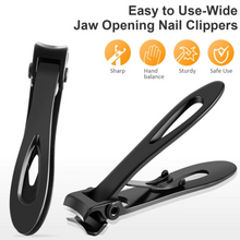 Load image into Gallery viewer, Extra Large Stainless Steel Nail Clippers for Thick and Tough Toenails, Heavy Duty Wide Jaw Clippers for Men and Seniors

