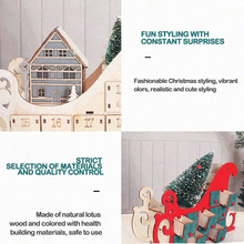 Load image into Gallery viewer, Wooden Christmas Countdown Calendar With Tree, 24 Day Wear Resistant Holiday Décor
