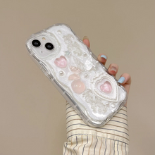 Load image into Gallery viewer, Glittering 3D Vintage Pink Heart Photo Frame Chic Phone Case
