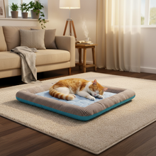 Load image into Gallery viewer, Breathable Pet Cooling Mat with Ice Silk Surface and Dense Edge Stitching for Dogs and Cats
