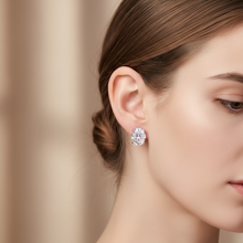 Load image into Gallery viewer, Moissanite Stud Earrings Oval Cut with D Color VVS1 Clarity and 925 Sterling Silver
