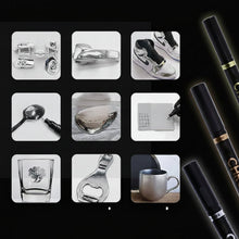 Load image into Gallery viewer, Metallic Paint Pen Set with Multiple Tip Sizes and Reflective Mirror Finish for Crafts
