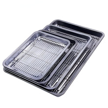 Load image into Gallery viewer, Stainless Steel Baking Sheet Set with Removable Cooling Rack
