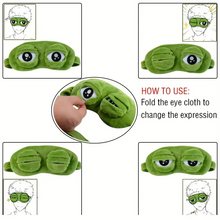 Load image into Gallery viewer, 3D Frog Sleep Mask Soft Cartoon Eyeshade for Rest and Travel
