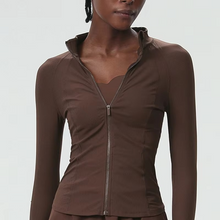 Load image into Gallery viewer, Womens Slim Fit Running Jacket With Full Zip Long Sleeve Lightweight Sports Top

