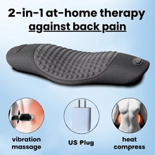 Load image into Gallery viewer, Waist Support Pillow with Heating and Vibrating Back Massager
