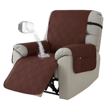 Load image into Gallery viewer, Waterproof Recliner Cover, Anti-Slip Furniture Protector for Pets and Kids, 1 Seater Armchair Slipcover
