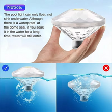 Load image into Gallery viewer, Floating RGB LED Pool Light for Hot Tubs and Spas
