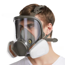 Load image into Gallery viewer, Comprehensive Full Face Respirator Safety Gas Mask with Anti-Fog Protection
