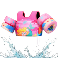 Load image into Gallery viewer, Kids Foam Life Vest with Arm Floats and Safety Whistle for Swimming and Kayaking
