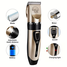 Load image into Gallery viewer, Cordless Pet Hair Trimmer Kit for Dogs and Cats – Electric Precision Grooming Clippers
