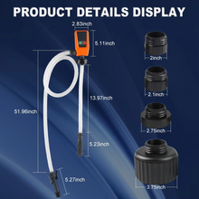 Load image into Gallery viewer, Advanced 3.2GPM Auto-stop DC 12V Fuel Transfer Pump with Leak Protection &amp; 4-Tank Adapter

