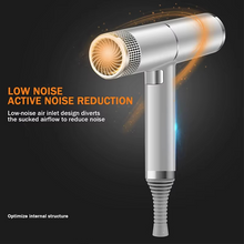 Load image into Gallery viewer, Professional High-Power Negative Ion Hair Dryer with Air Nozzle for Home and Salon Use
