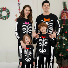 Load image into Gallery viewer, Skeleton Print Family Matching Pajamas Set for Halloween and Cozy Nights
