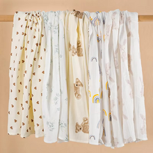 Load image into Gallery viewer, Soft Cotton Muslin Baby Swaddle Blanket for Newborns 39x39in
