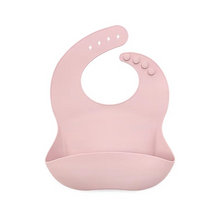 Load image into Gallery viewer, Soft Silicone Waterproof Baby Bib with Cute Print and Adjustable Fit
