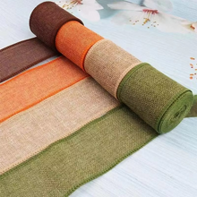 Load image into Gallery viewer, Linen Corded Ribbon Roll for Gift Wrapping and Decorations
