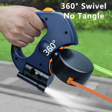 Load image into Gallery viewer, Premium Retractable Double Dog Leash with Reflective Tape and LED Light for Small Dogs
