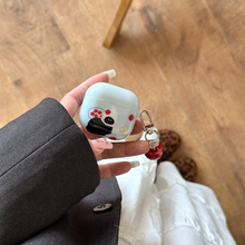 Load image into Gallery viewer, Black Cat and Red Apple Shock Proof AirPods Case with Pendant
