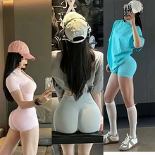 Load image into Gallery viewer, Seamless High Waisted Yoga Shorts for Women Tight Fit Hip Lifting Fitness and Running Shorts
