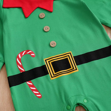 Load image into Gallery viewer, Christmas Elf Baby Jumpsuit Comfortable Long Sleeve Romper for Newborns
