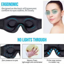 Load image into Gallery viewer, Bluetooth Sleeping Headphones with 3D Eye Mask and Built in HD Speakers
