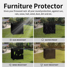 Load image into Gallery viewer, Waterproof Outdoor Firewood Rack Cover for Patio Log Storage 4FT 420D Oxford Fabric
