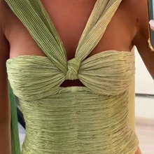 Load image into Gallery viewer, Summer Gradient Pleated Two Piece Skirt Set for Women
