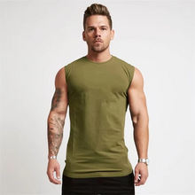 Load image into Gallery viewer, Men's Muscle Fit Sleeveless Workout Tank Top
