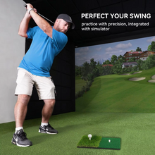 Load image into Gallery viewer, Portable Golf Hitting Mat with Tee Hole for Backyard, Garage, and Indoor Practice
